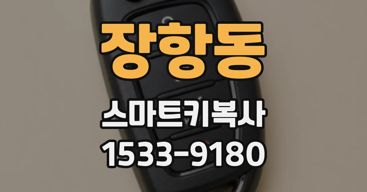 장항동 스마트키복사