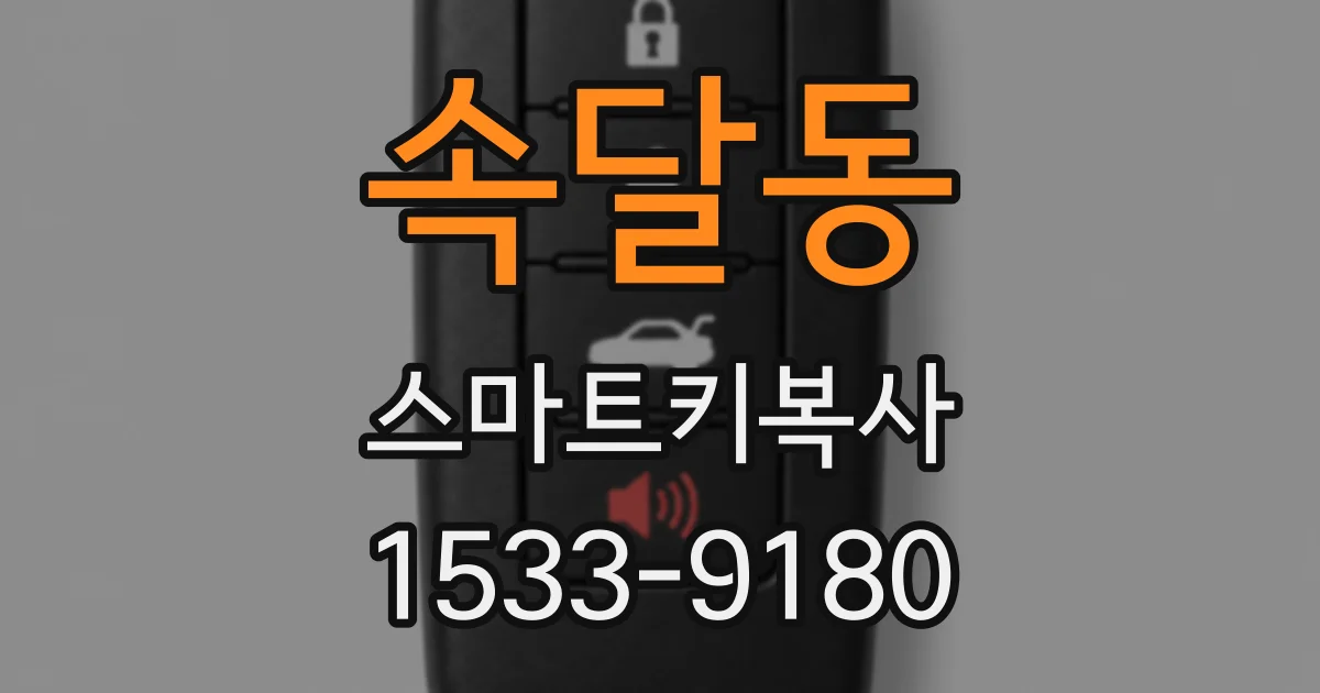 속달동 스마트키복사