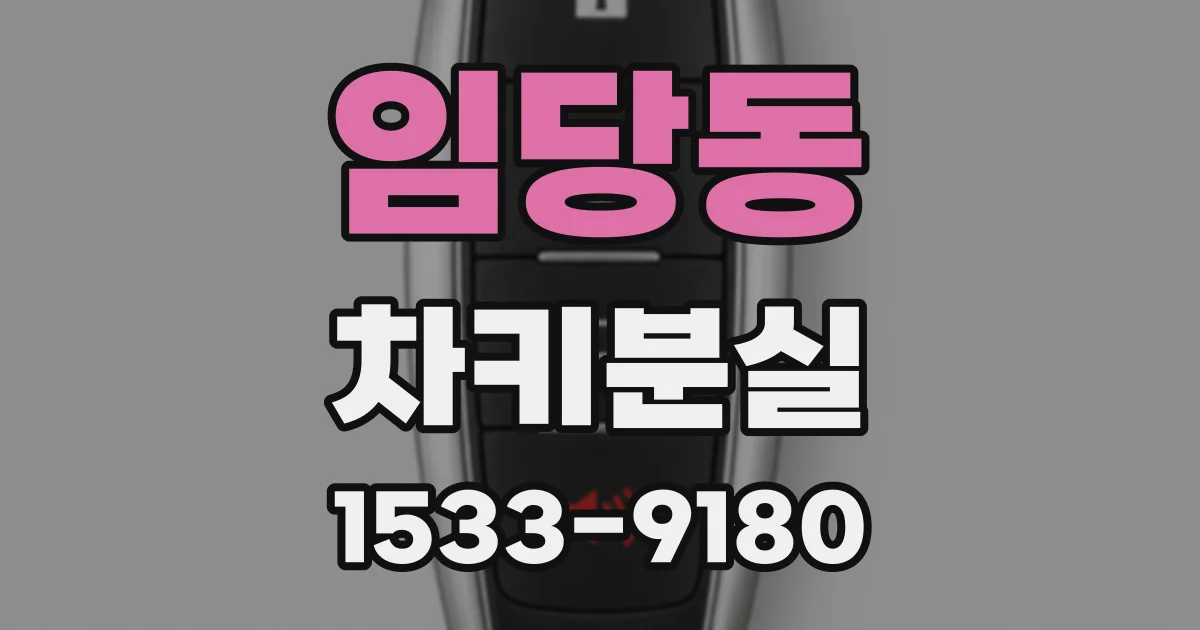 임당동 차키분실