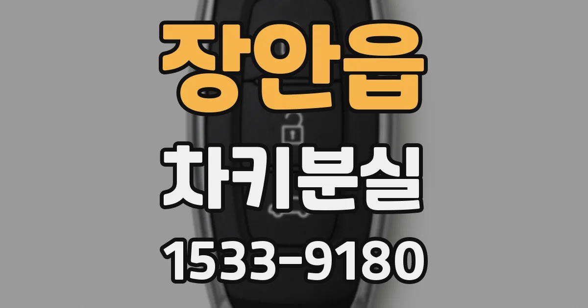 장안읍 차키분실
