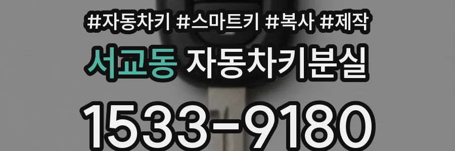 서교동 자동차키분실