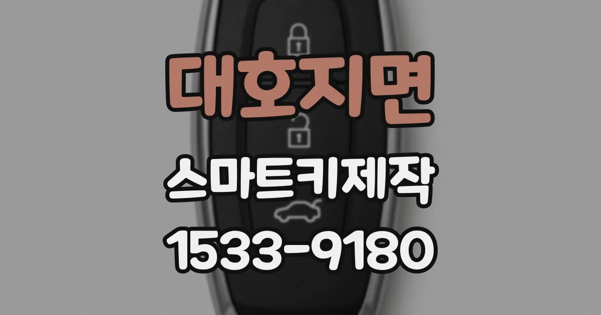 대호지면 스마트키제작