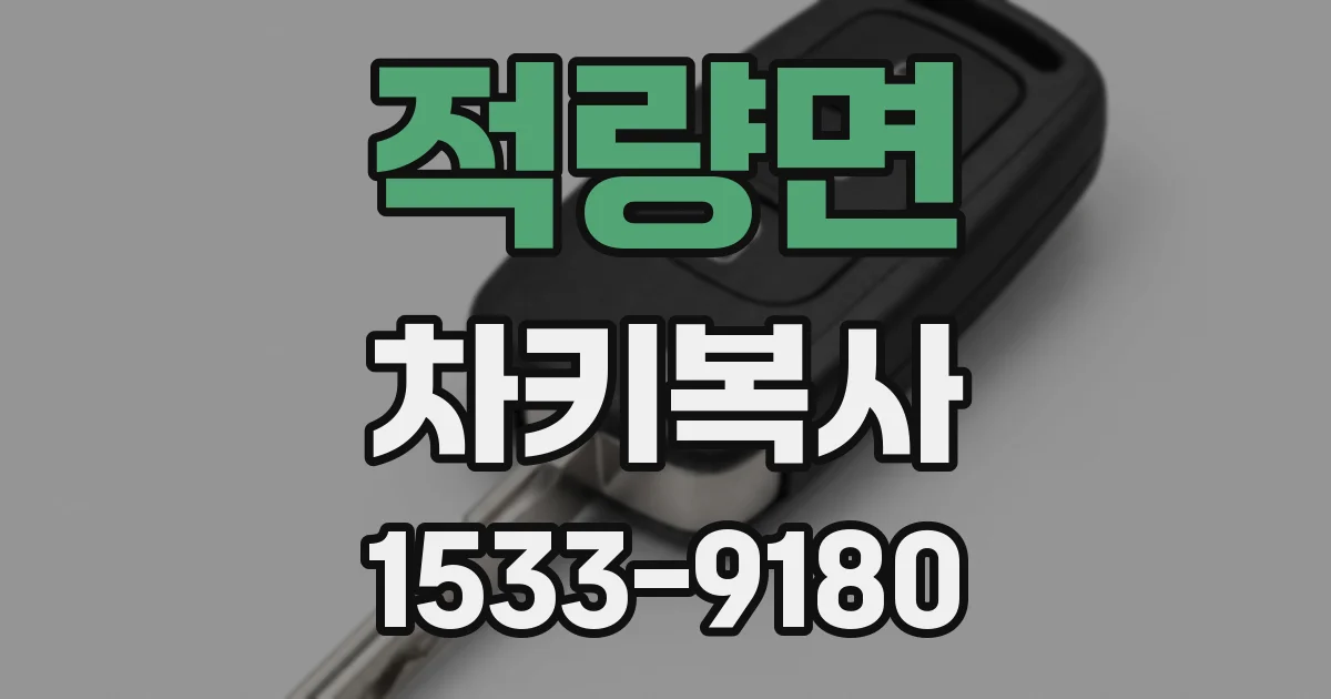적량면 차키복사