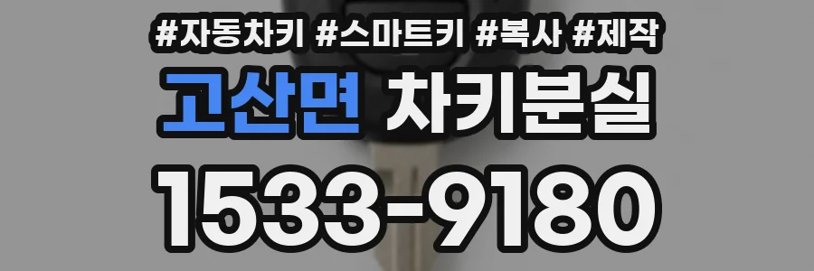 고산면 차키분실
