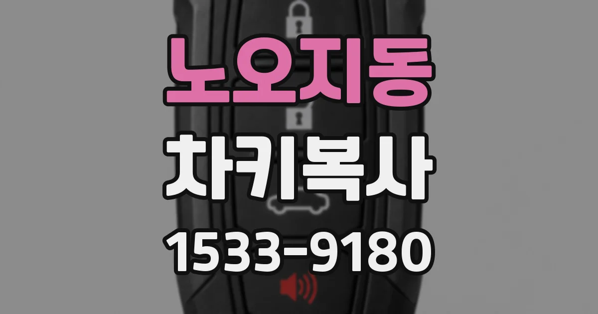 노오지동 차키복사