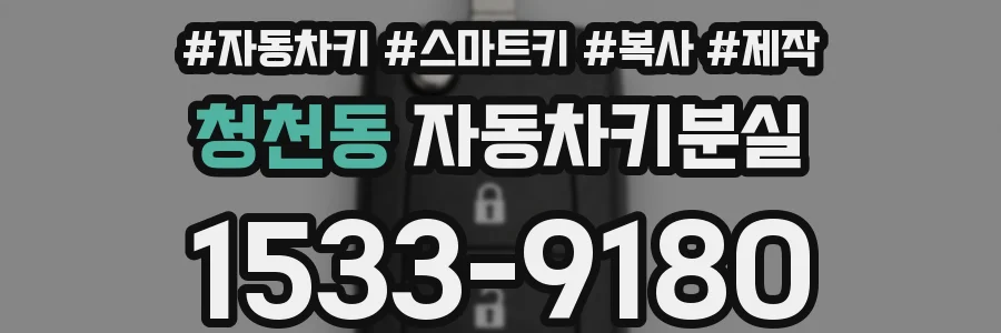청천동 자동차키분실