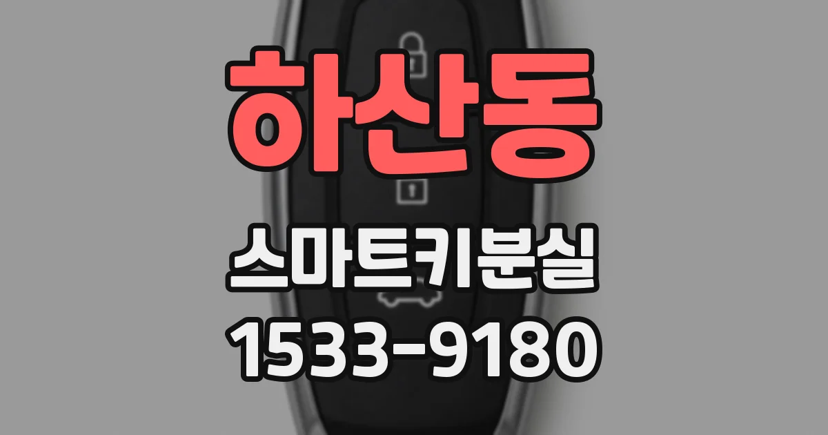 하산동 스마트키분실