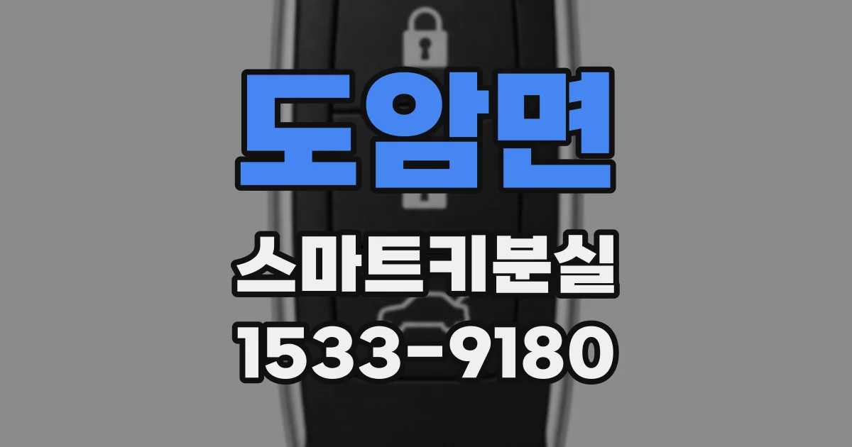 도암면 스마트키분실