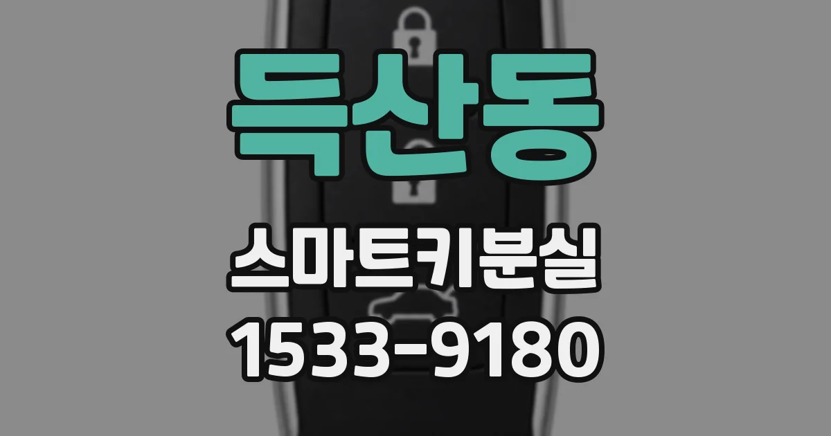 득산동 스마트키분실