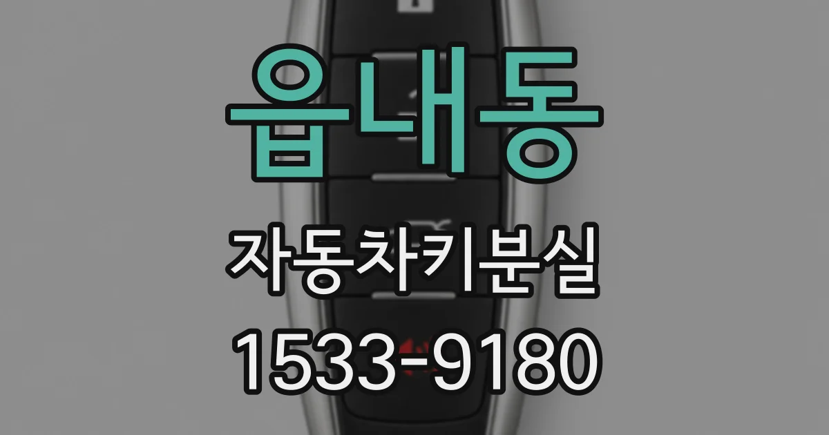 읍내동 자동차키분실