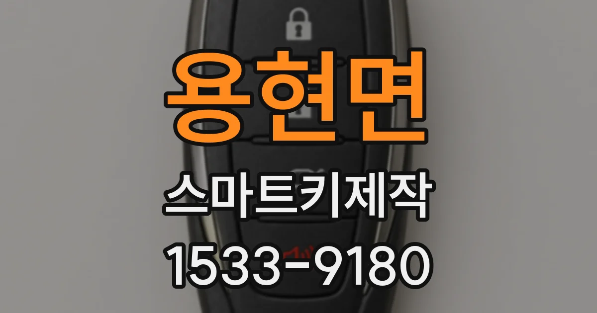 용현면 스마트키제작