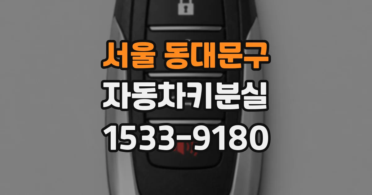 서울 동대문구 자동차키분실