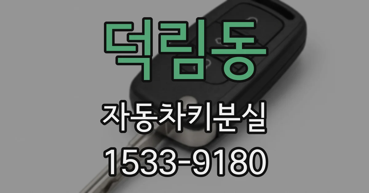 덕림동 자동차키분실