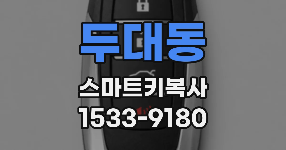 두대동 스마트키복사