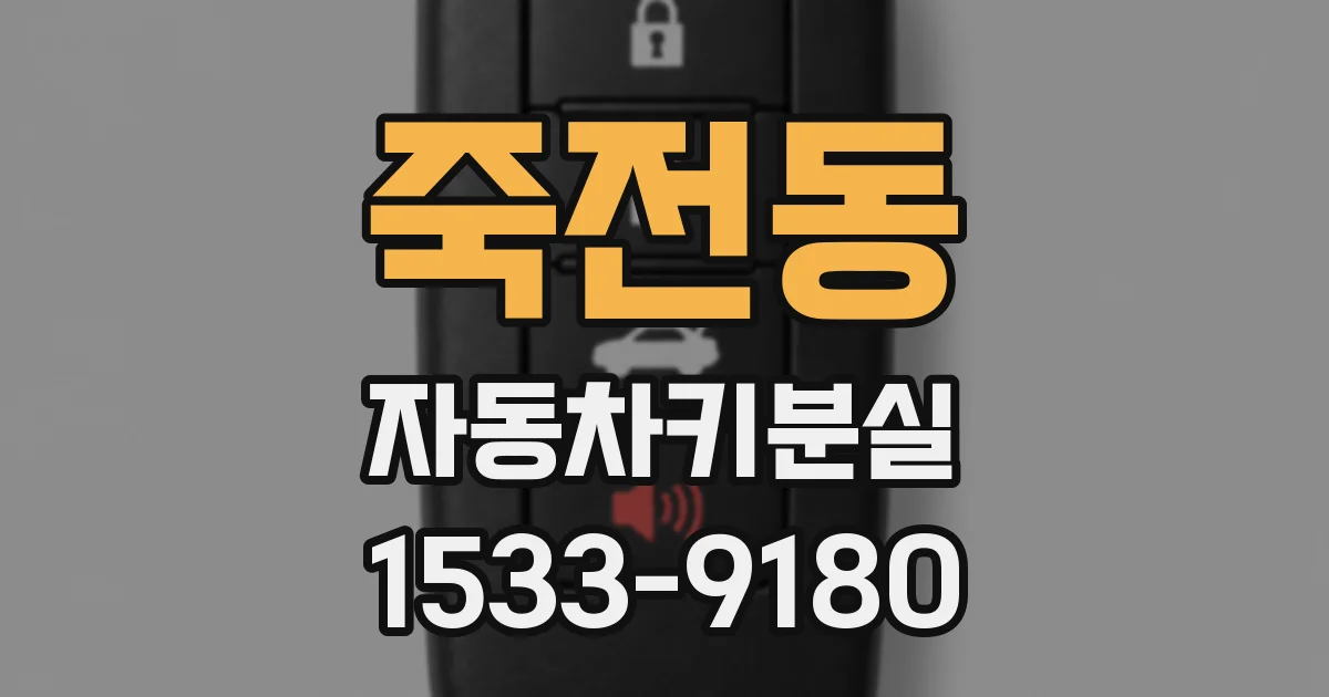 죽전동 자동차키분실