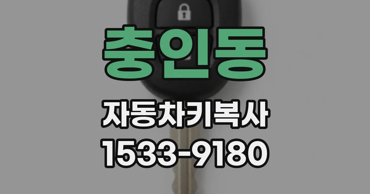 충인동 자동차키복사