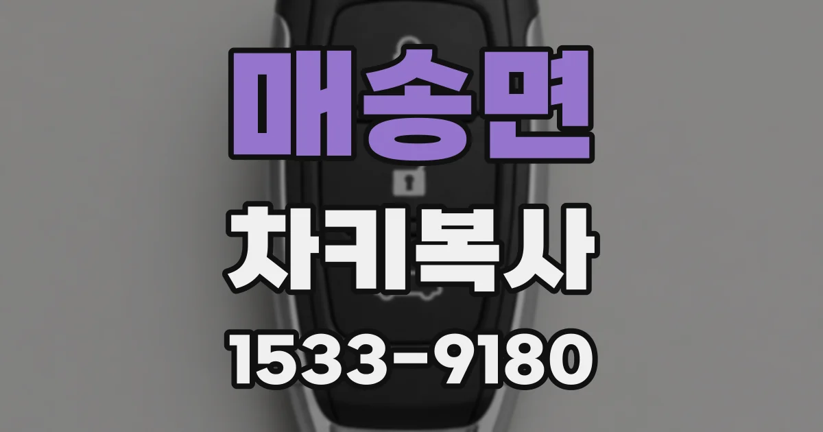 매송면 차키복사