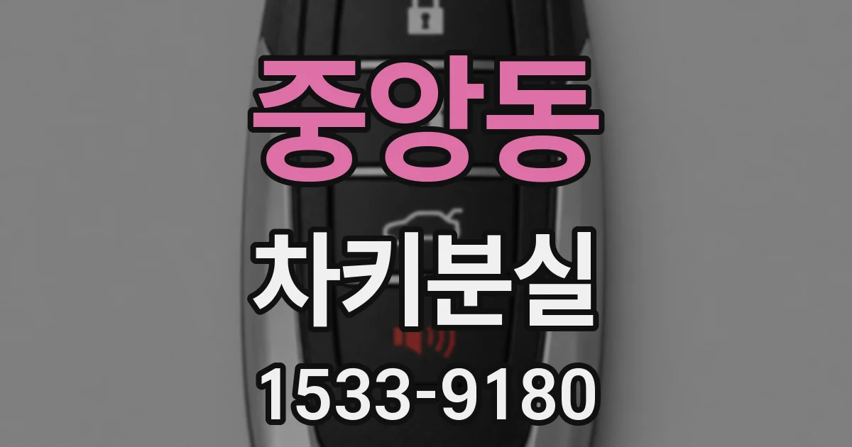 중앙동 차키분실