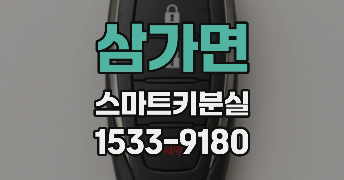 삼가면 스마트키분실