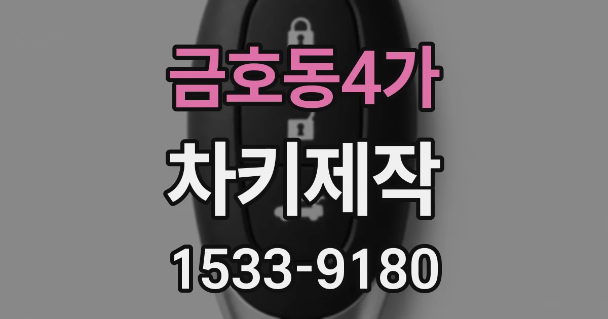 금호동4가 차키제작