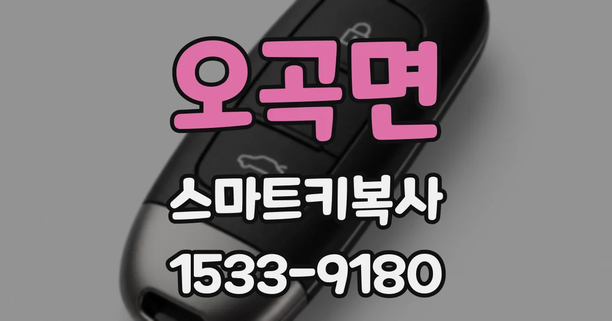 오곡면 스마트키복사