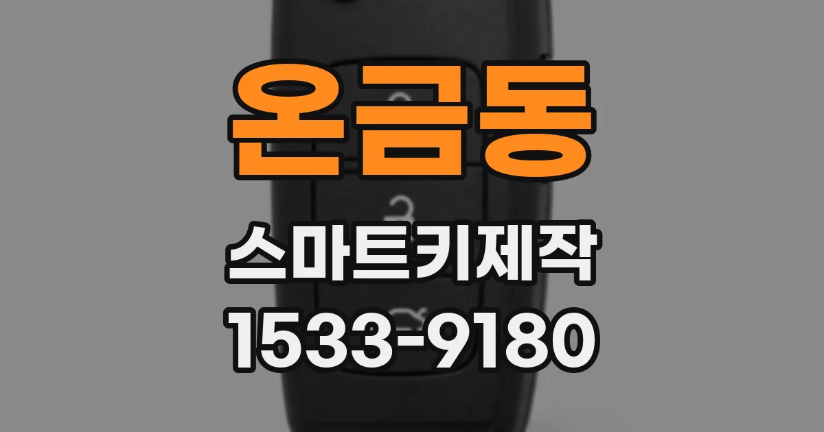 온금동 스마트키제작
