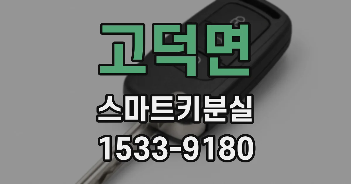 고덕면 스마트키분실