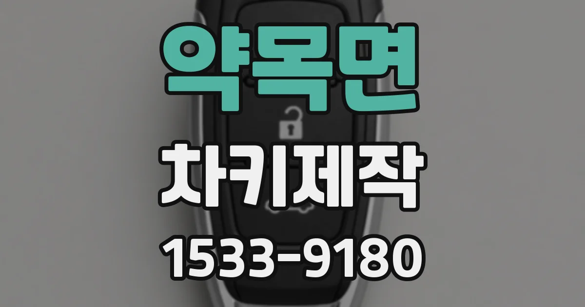 약목면 차키제작