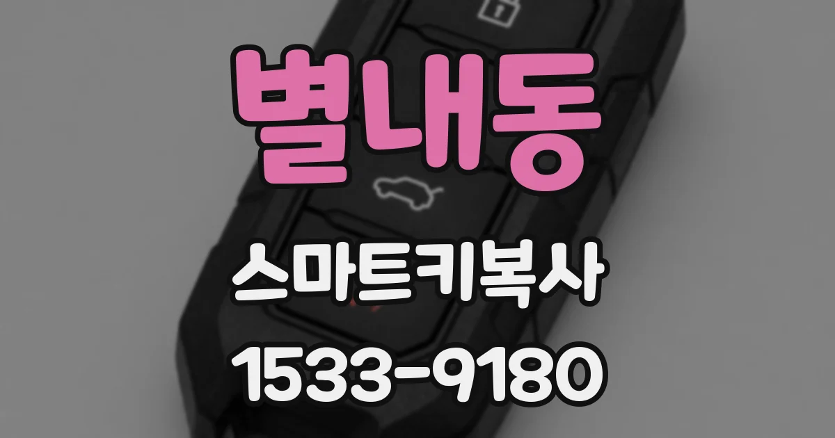 별내동 스마트키복사