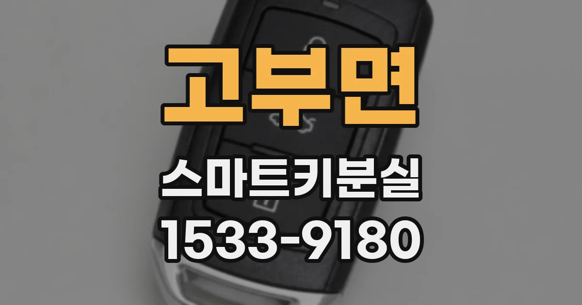 고부면 스마트키분실