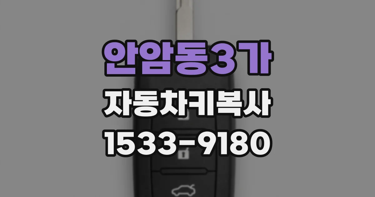 안암동3가 자동차키복사