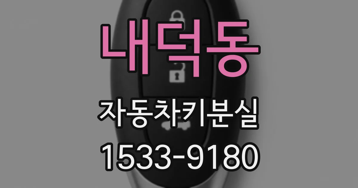 내덕동 자동차키분실