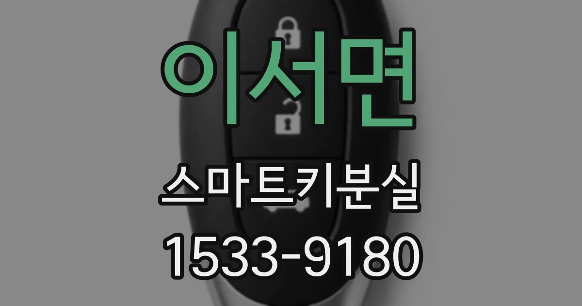 이서면 스마트키분실