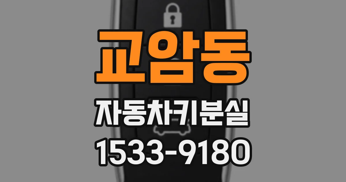 교암동 자동차키분실