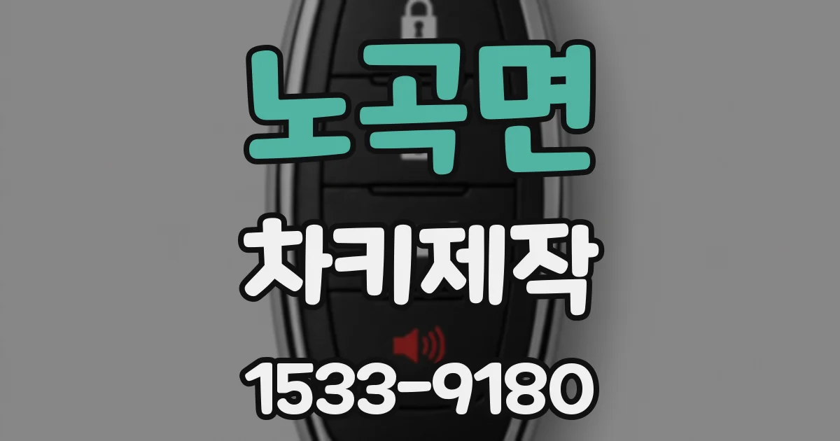 노곡면 차키제작
