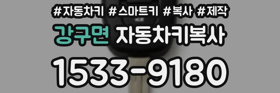 강구면 자동차키복사