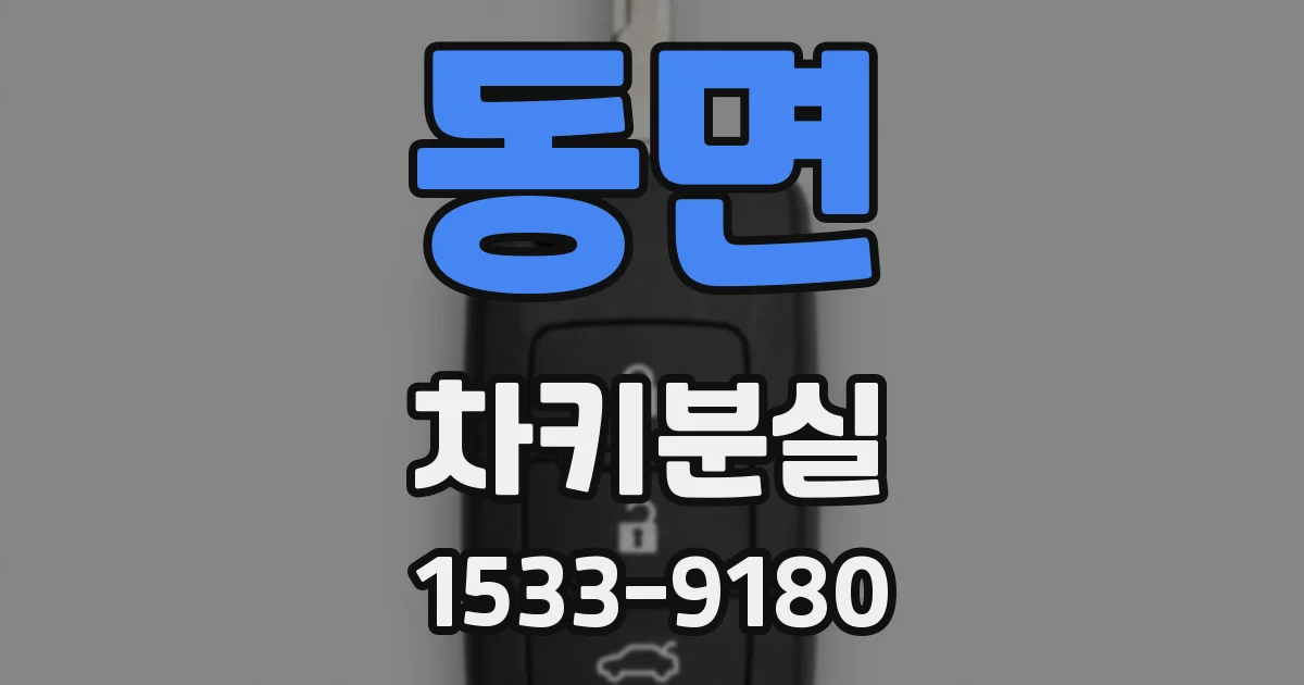 동면 차키분실