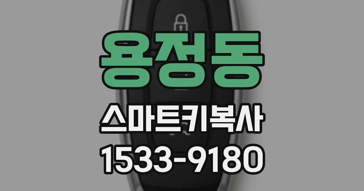 용정동 스마트키복사