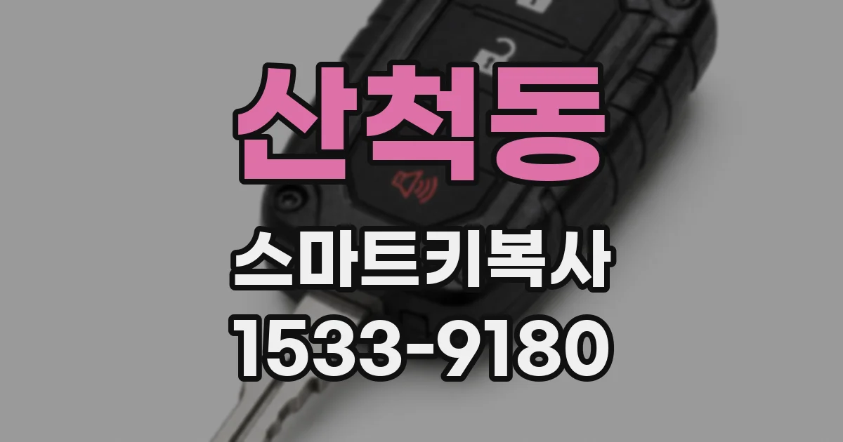 산척동 스마트키복사