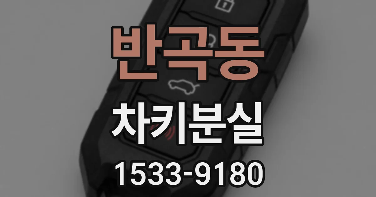 반곡동 차키분실