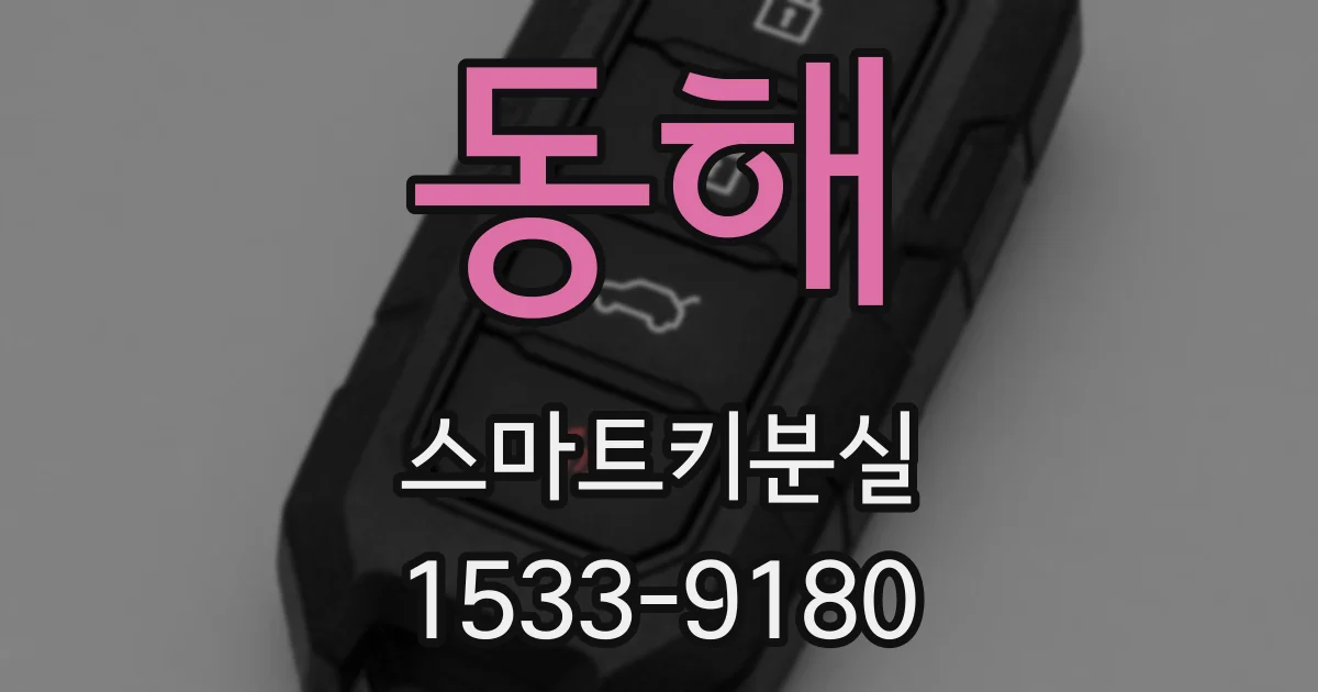 동해 스마트키분실