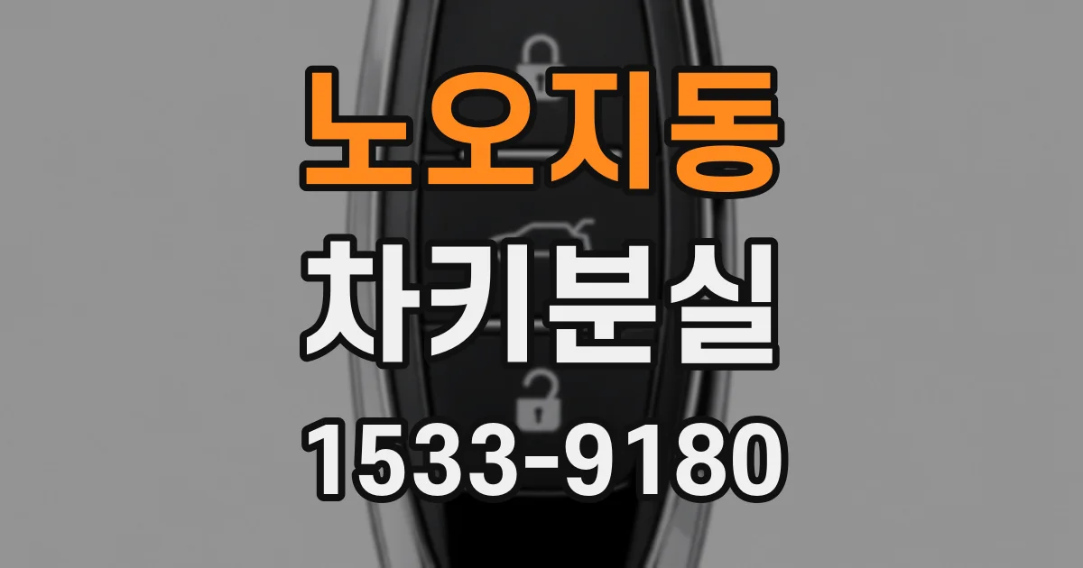 노오지동 차키분실