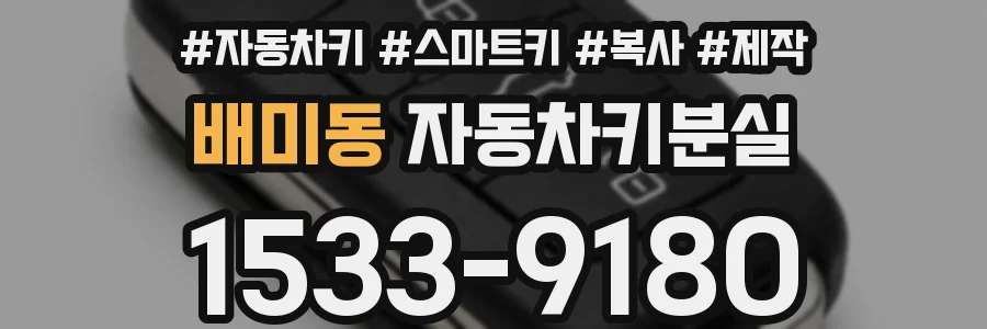 배미동 자동차키분실