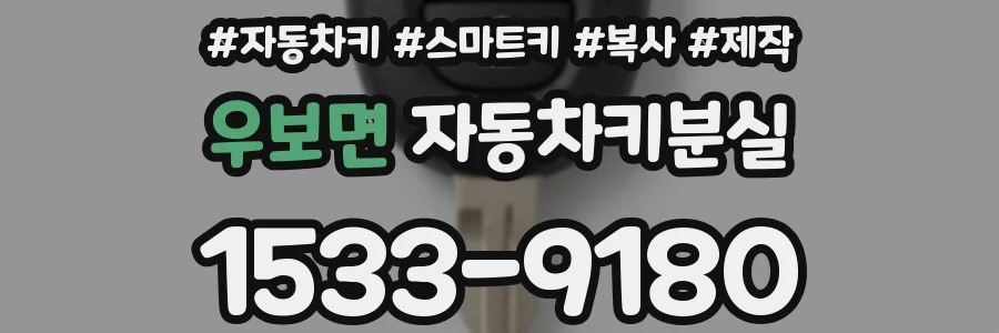 우보면 자동차키분실