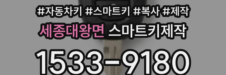 세종대왕면 스마트키제작
