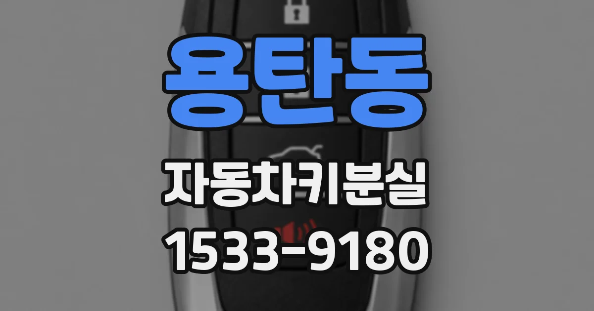 용탄동 자동차키분실