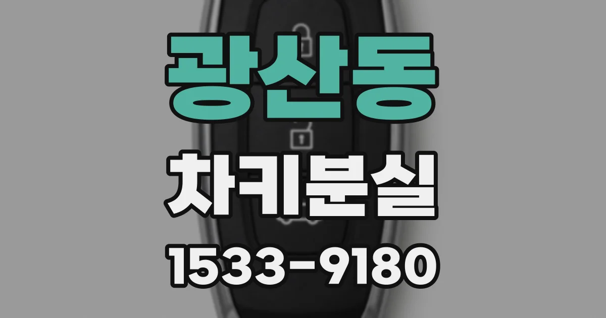 광산동 차키분실