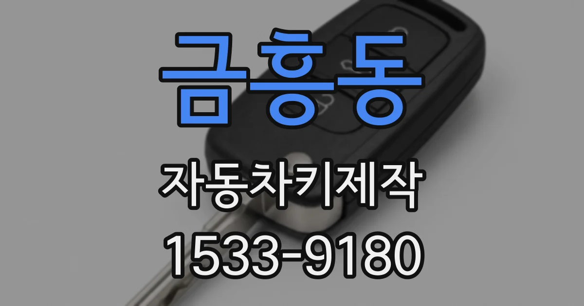금흥동 자동차키제작