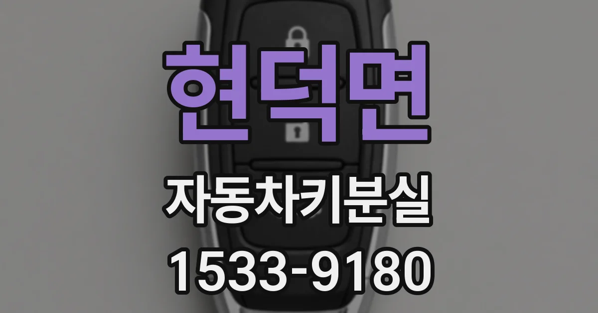 현덕면 자동차키분실
