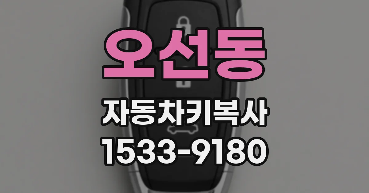 오선동 자동차키복사